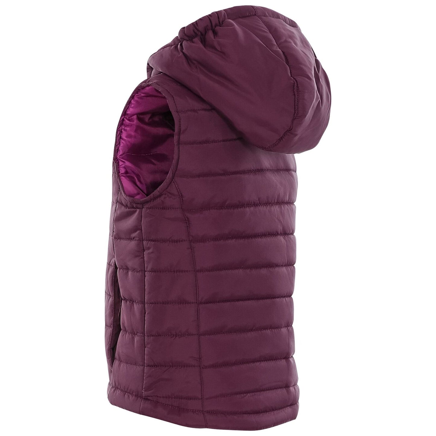 Unisex Kids Trespass Aretha Padded Gilet | Hooded Bodywarmer for Boys & Girls