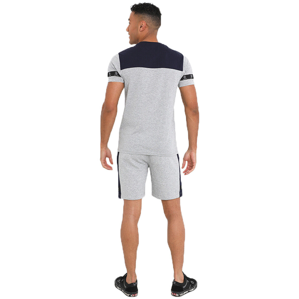 Mens Brave Soul 69Meadvale Short Sleeve Top & Shorts Set - Gym & Sports Kit