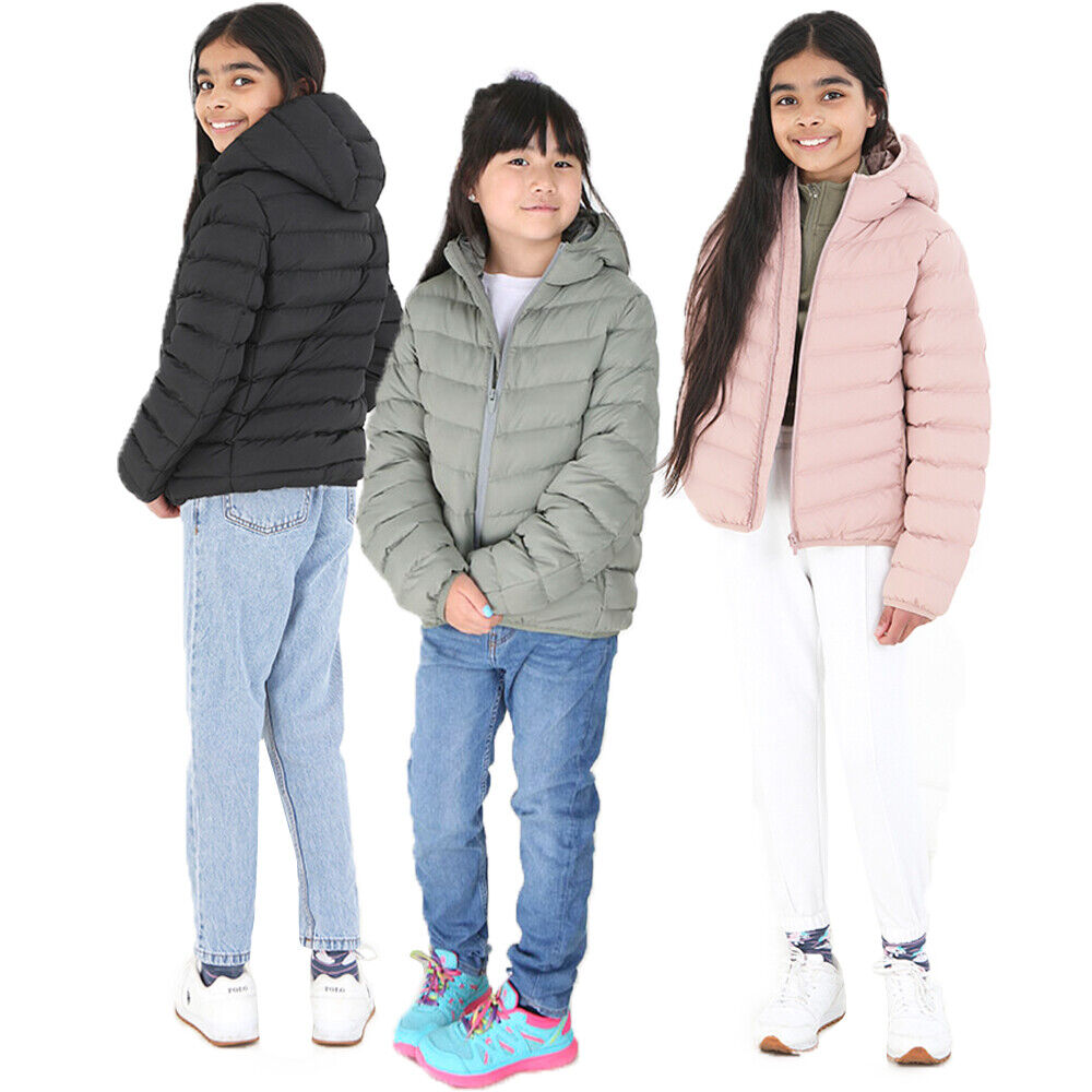 Girls Brave Soul GRANTPLAIN Padded Hooded Jacket with Gradient Effect Fade