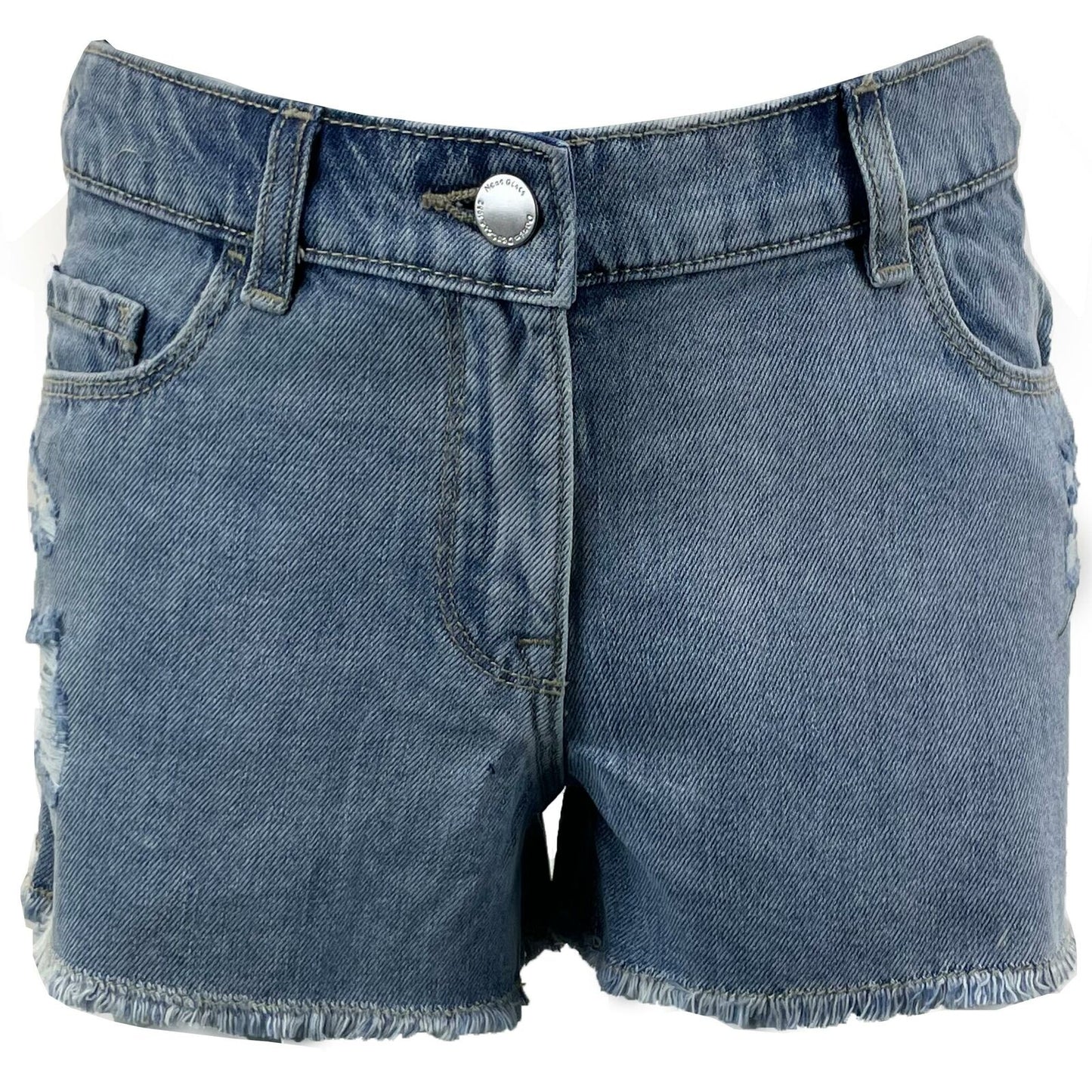 Girls Distressed Ripped Denim Shorts Kids Jeans Hot Pants