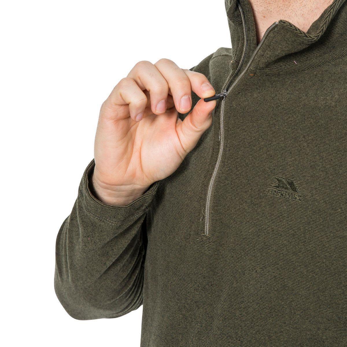 Mens Trespass KEYNOTE Anti-pill Microfleece 1/2 Zip Fleece Top Jumper Sweatshirt