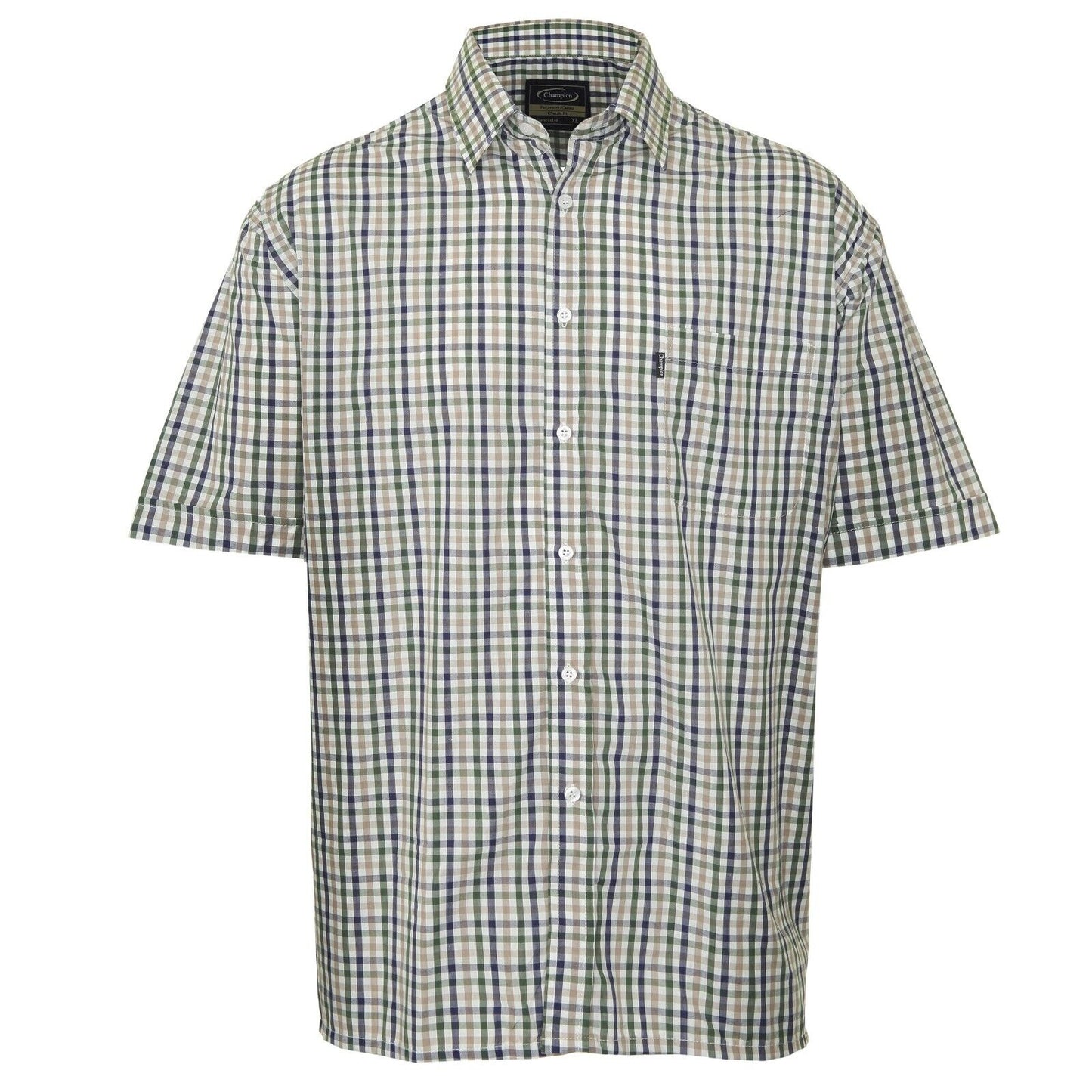 Mens Champion Short Sleeve Doncaster Shirt | Yarn Dyed Countrywear Check-shirt