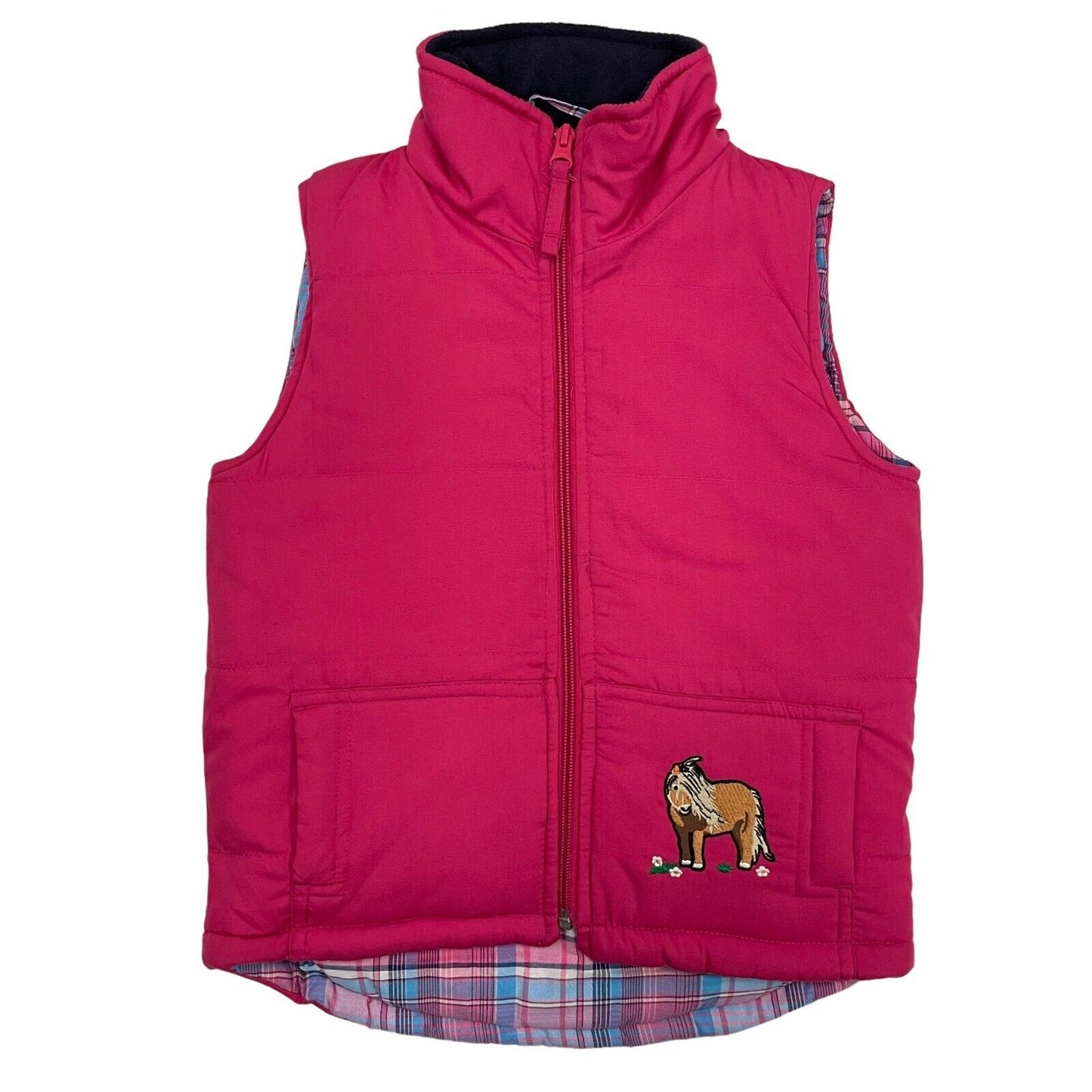 Children’s Country Life Gilet Embroidered Tractor Pony Pheasant Bodywarmer