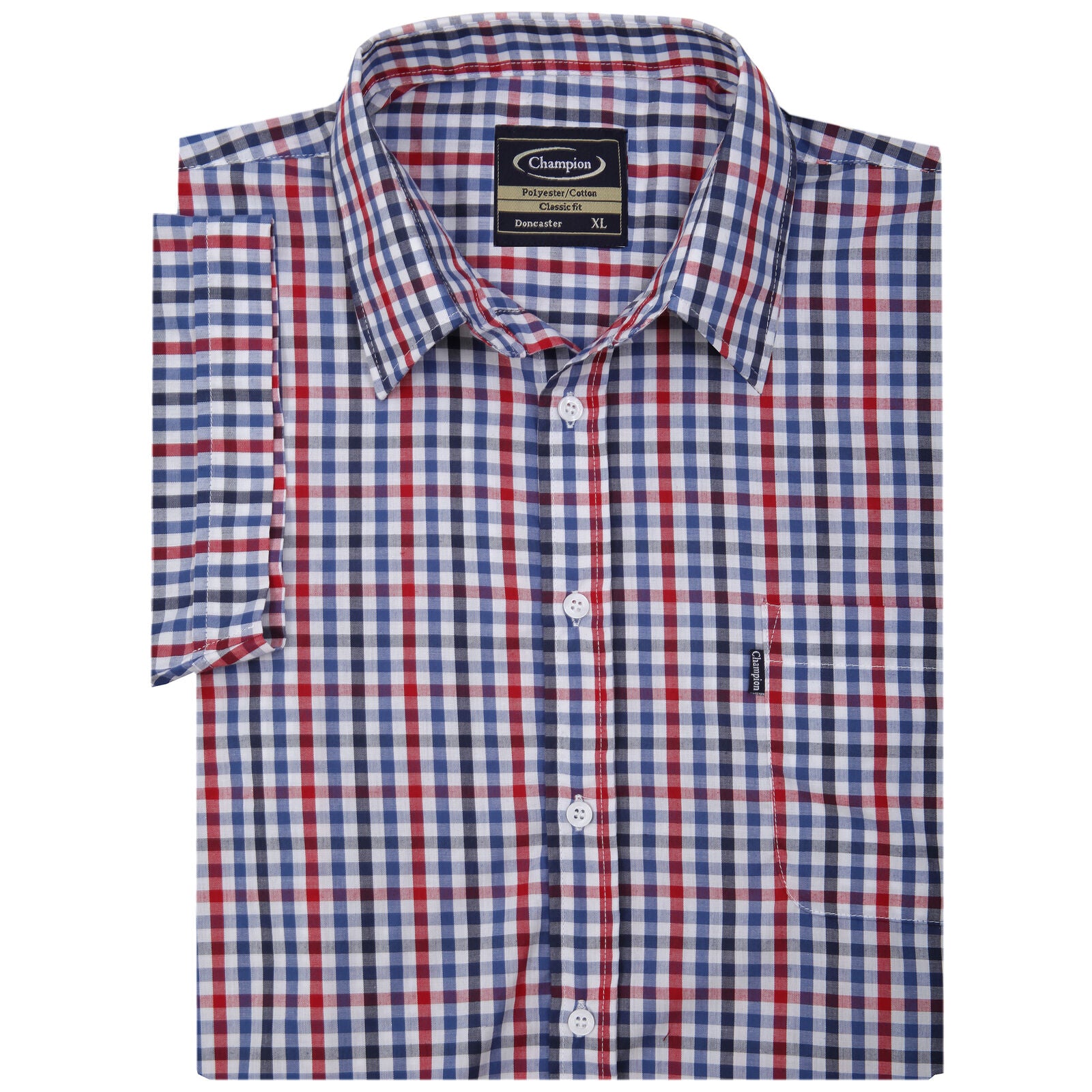 Mens Champion Short Sleeve Doncaster Shirt | Yarn Dyed Countrywear Check-shirt