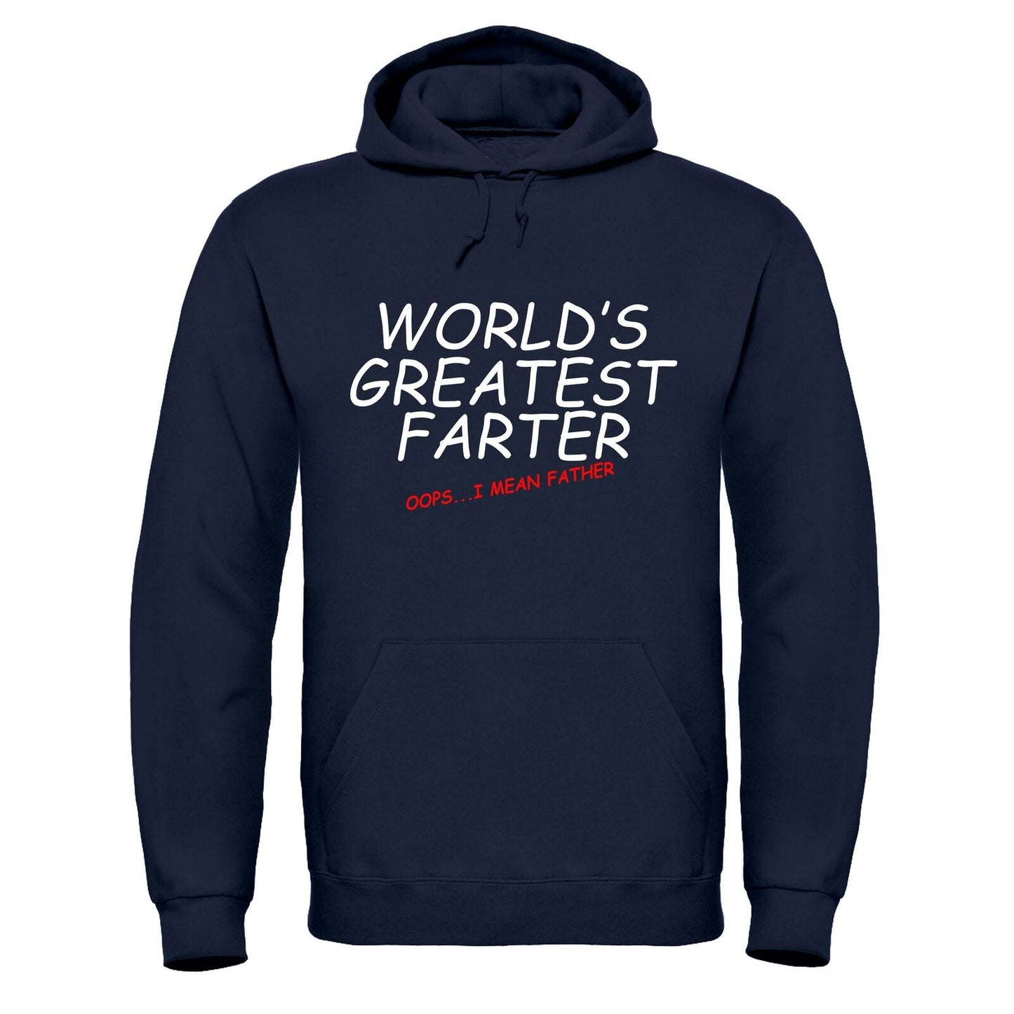 Men's Crew Neck 'Greatest Farter' Hooded Sweatshirt Top Fathers Day Gift Hoodie