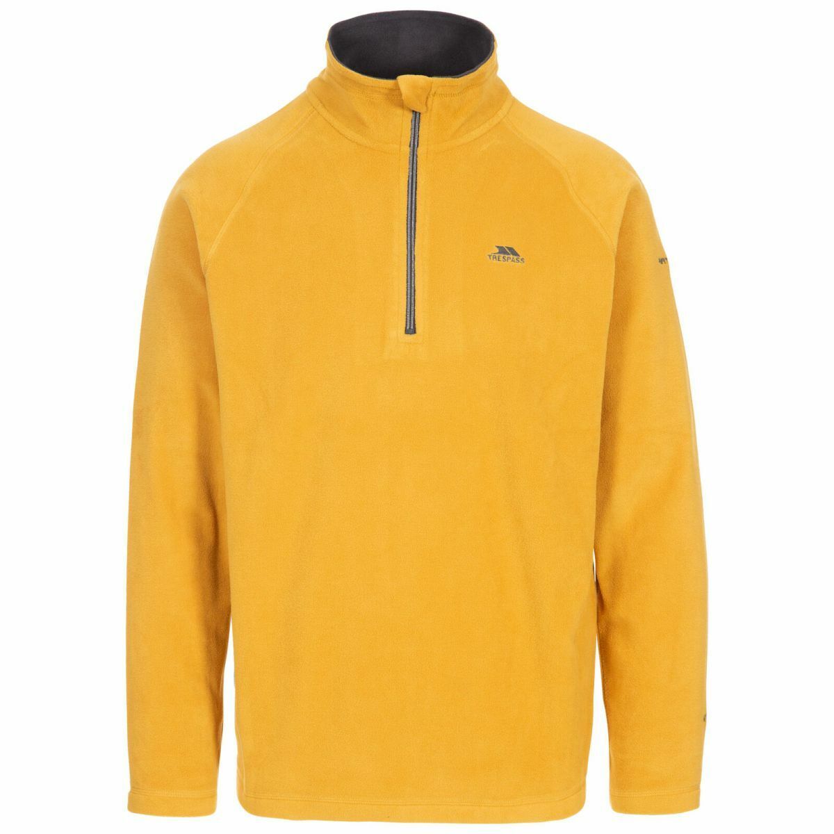 Mens Trespass Blackford Microfleece Pull Over Zip Neck Warm Fleece Top