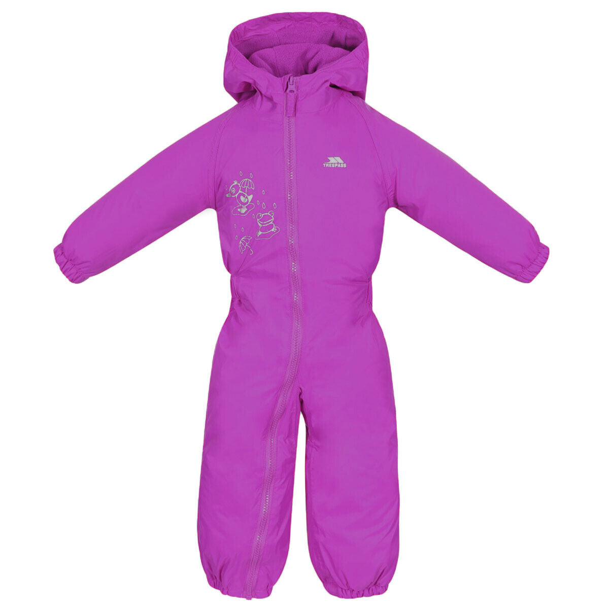 Babies Toddlers Trespass DripDrop Padded Waterproof All In One Snow / RainSuit