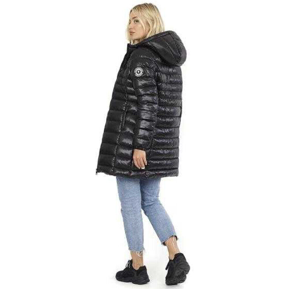 Ladies Brave Soul EverettLong2 Puffer Padded Long Hooded Jacket