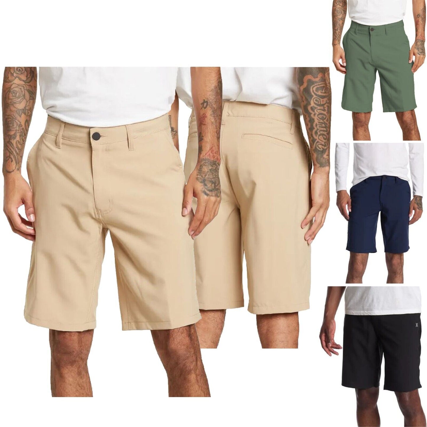 Mens 20" Quick Dry Hybrid Board Walk Shorts 4-Way Stretch