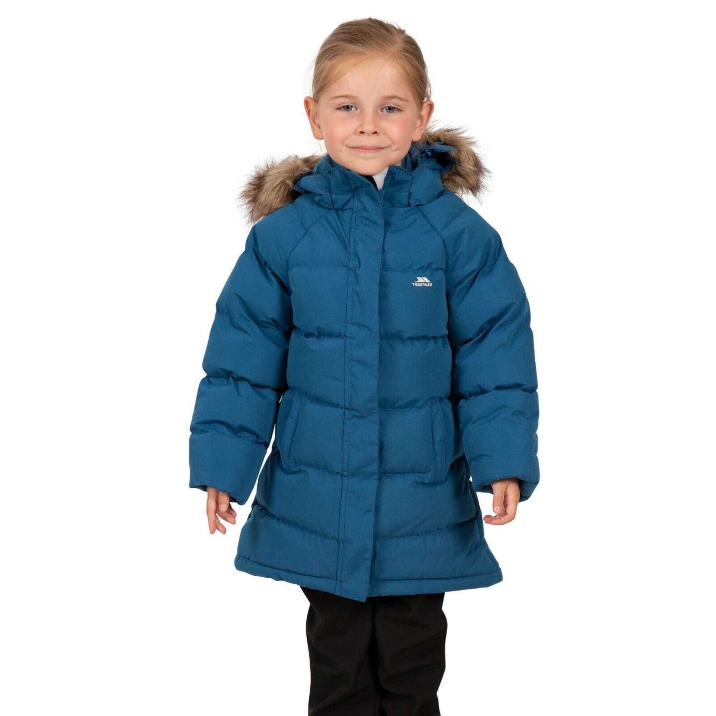 Girls Trespass UNIQUE Windproof Padded School Casual Coat Water Repellant Jacket