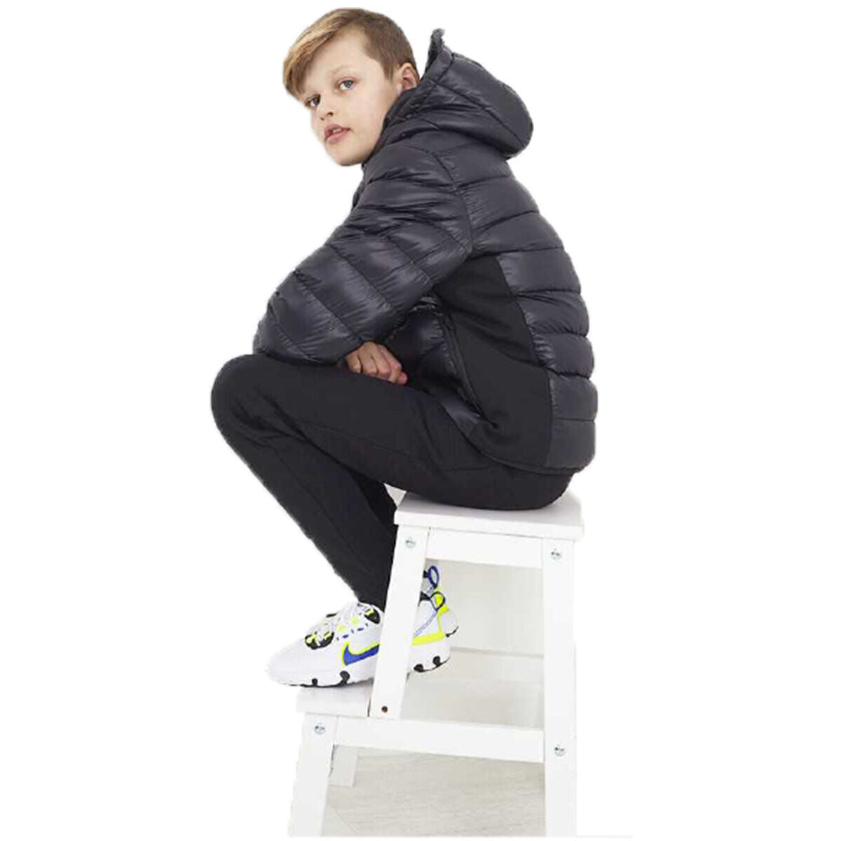 Boys Brave Soul Miguel High Shine Padded Hooded Puffer Jacket