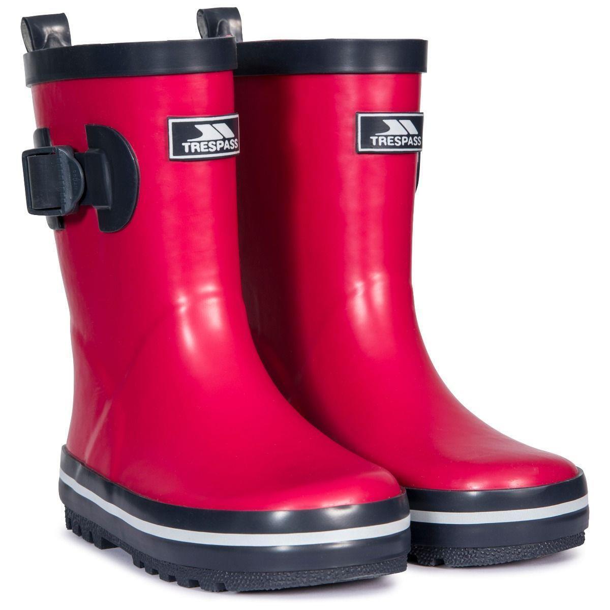 Unisex Kids Trespass Trumpet Wellies - Childrens Waterproof Wellington Boots