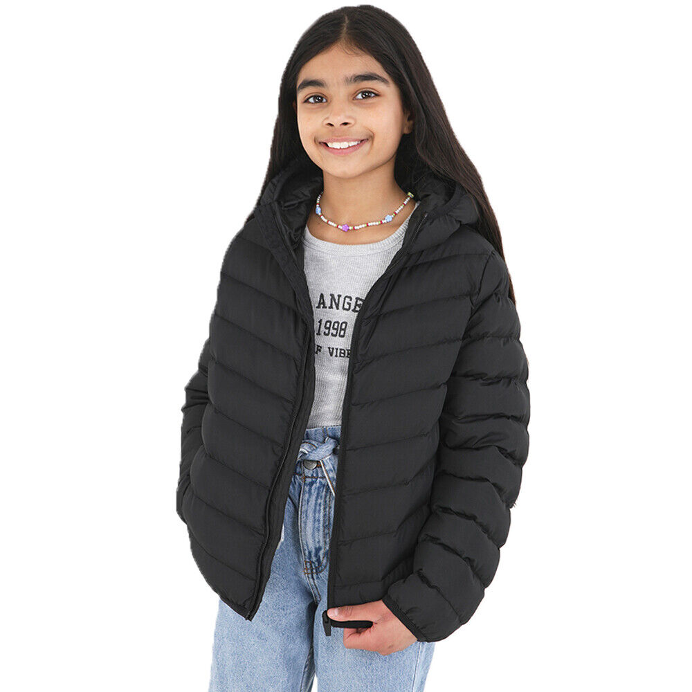 Girls Brave Soul GRANTPLAIN Padded Hooded Jacket with Gradient Effect Fade