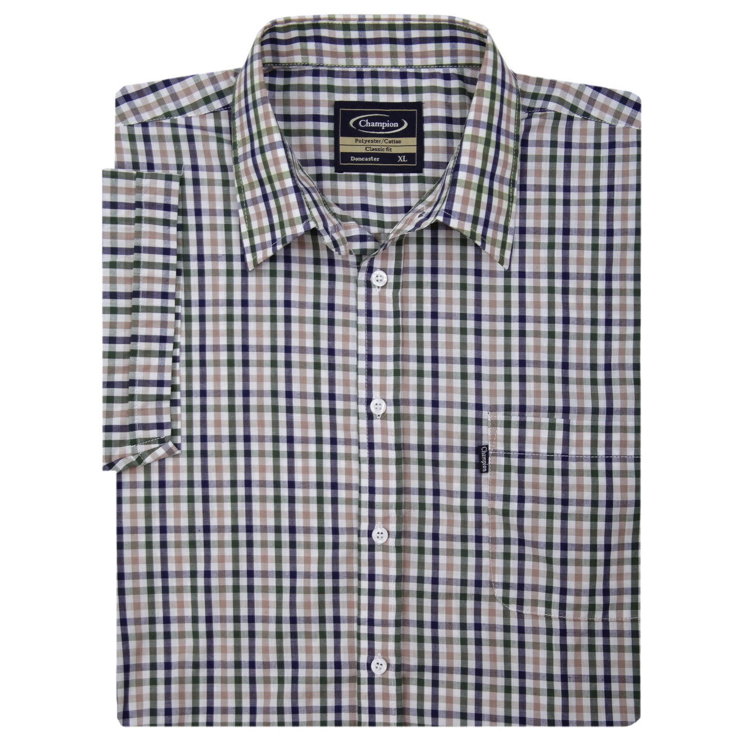 Mens Champion Short Sleeve Doncaster Shirt | Yarn Dyed Countrywear Check-shirt