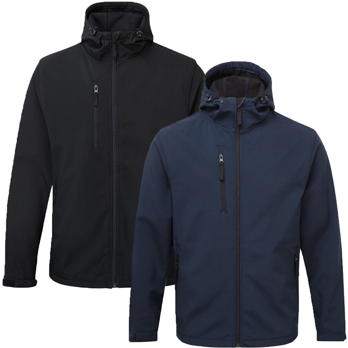 Mens Fort Holkham Softshell Windproof Water Resistant Hooded Fleece Lined Jacket