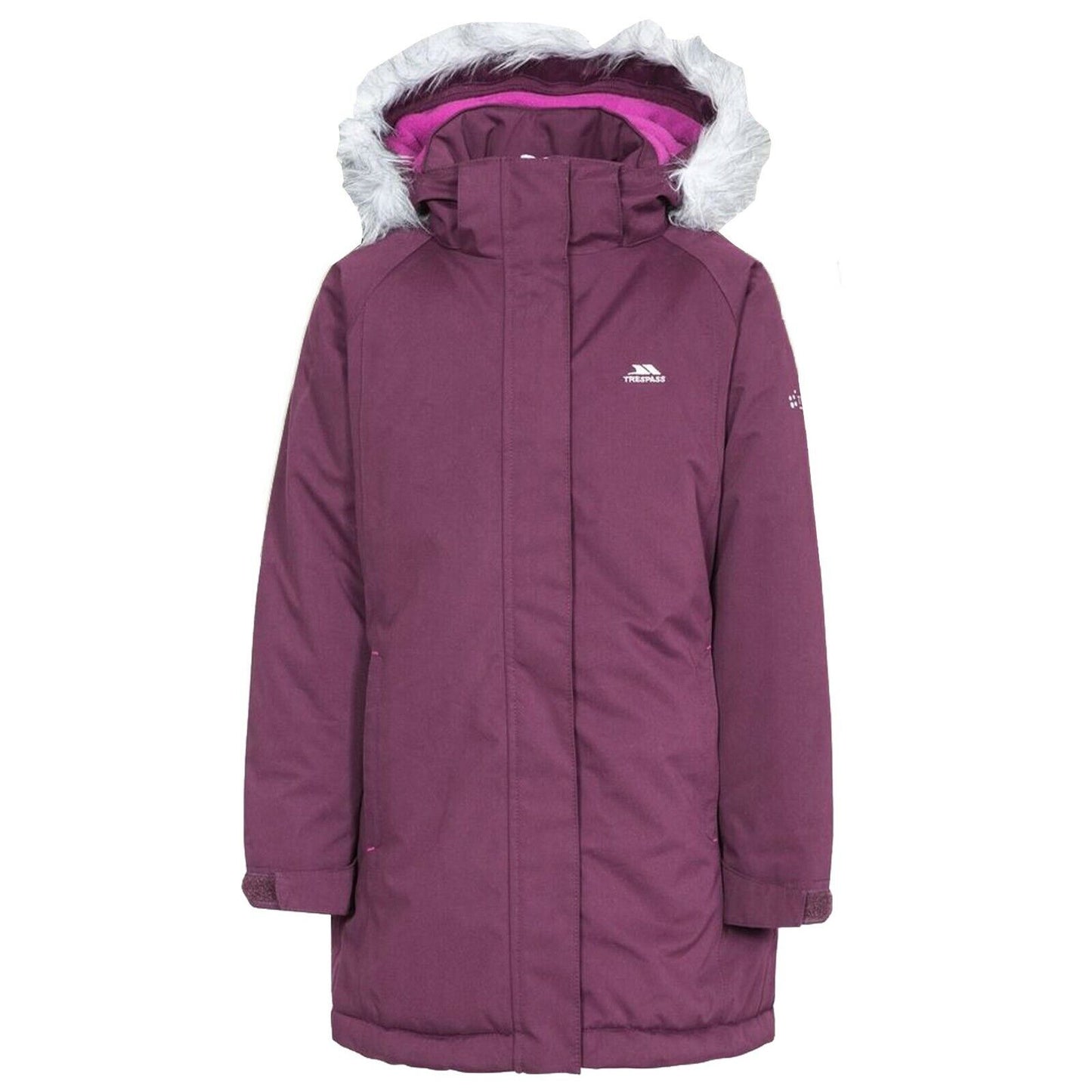 Trespass Fame Girls Waterproof Parka Jacket Padded Windproof Coat