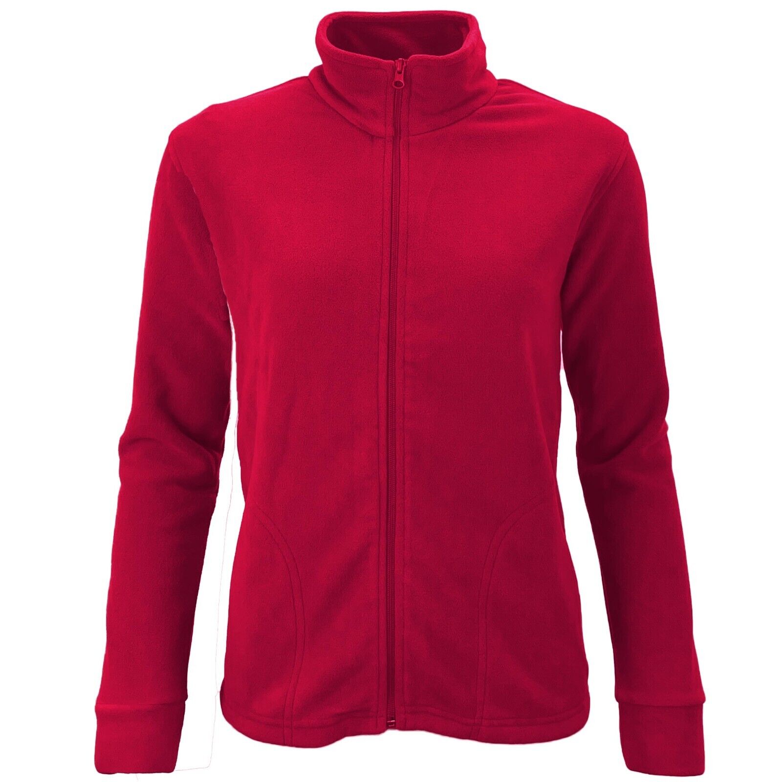 Ladies Zip Micro Fleece Jacket Lightweight Fleece Top