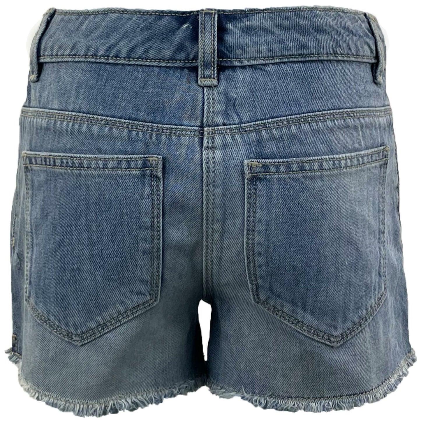 Girls Distressed Ripped Denim Shorts Kids Jeans Hot Pants