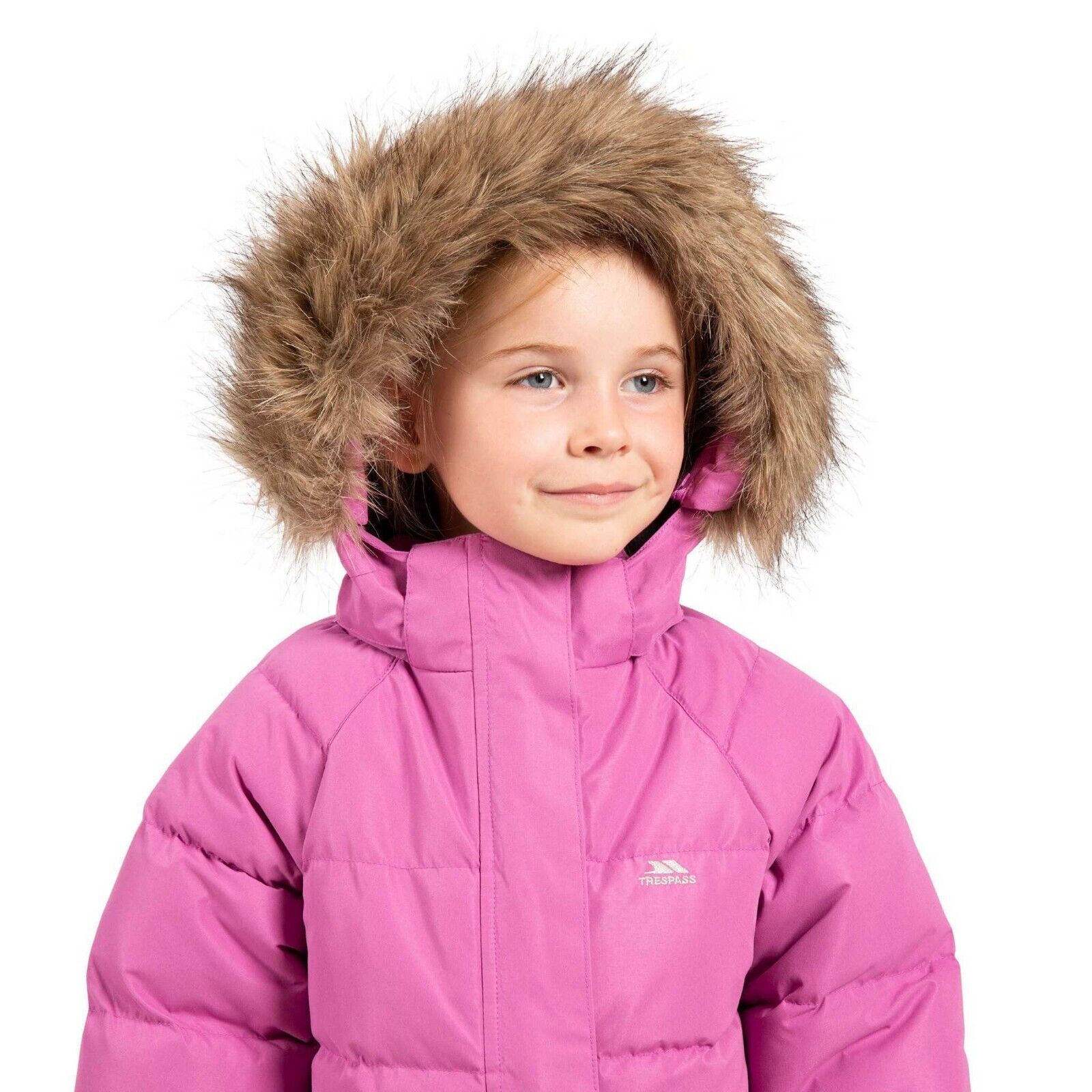 Girls Trespass UNIQUE Windproof Padded School Casual Coat Water Repellant Jacket