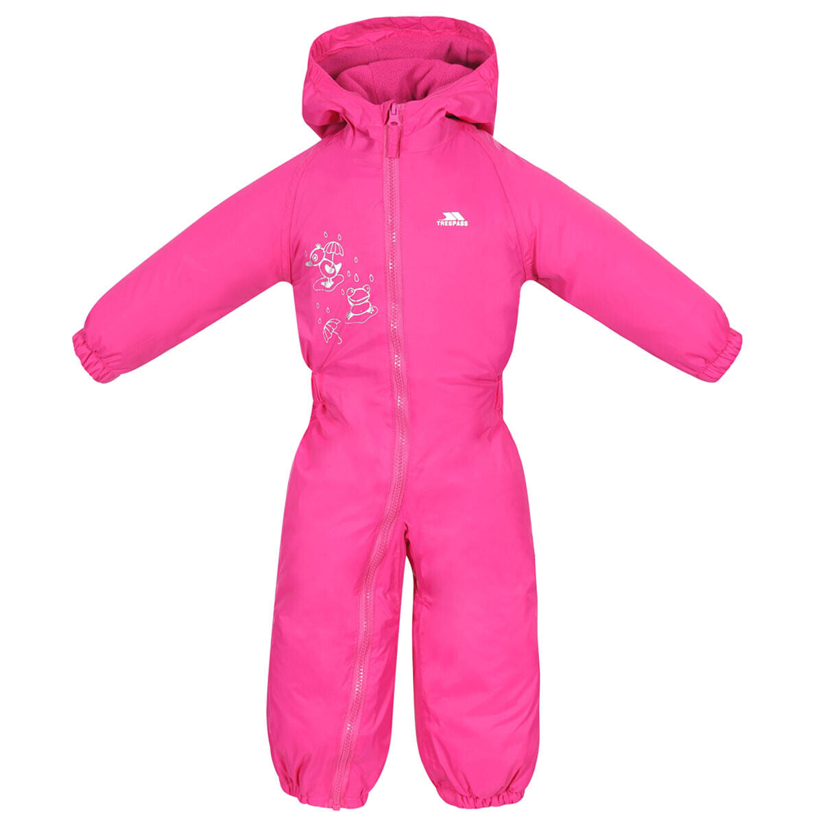 Babies Toddlers Trespass DripDrop Padded Waterproof All In One Snow / RainSuit