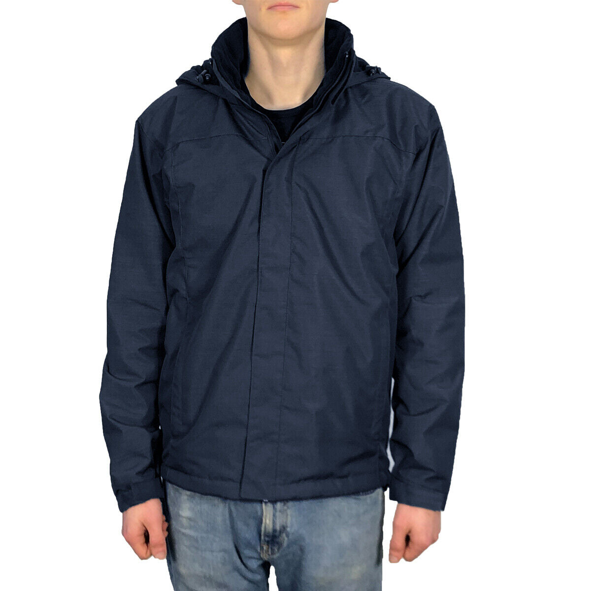 Mens Fleece Lined Waterproof Windproof Drexel Hooded Jacket