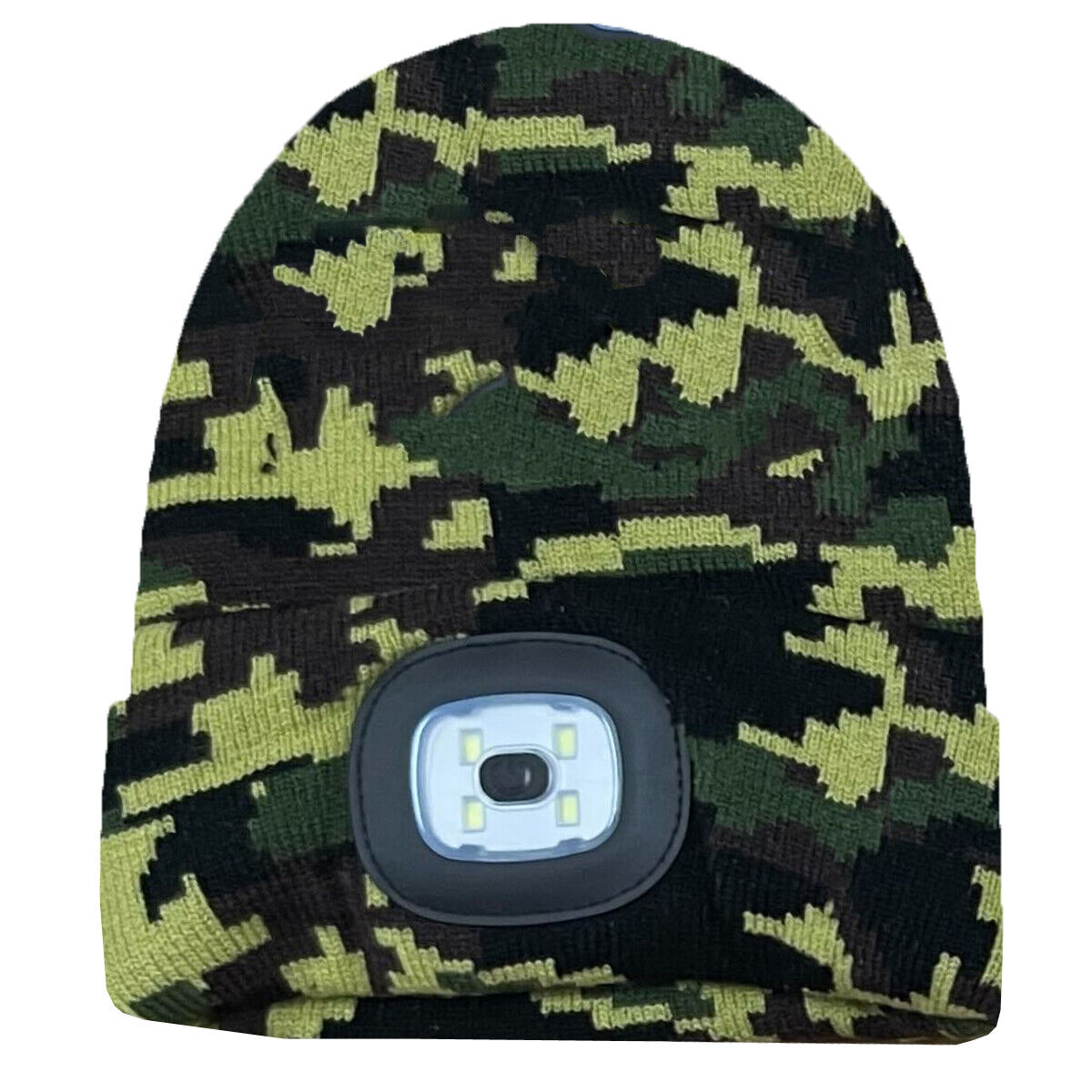 Kids Winter Beanie Hat with Removable LED Lights | Plain & Striped