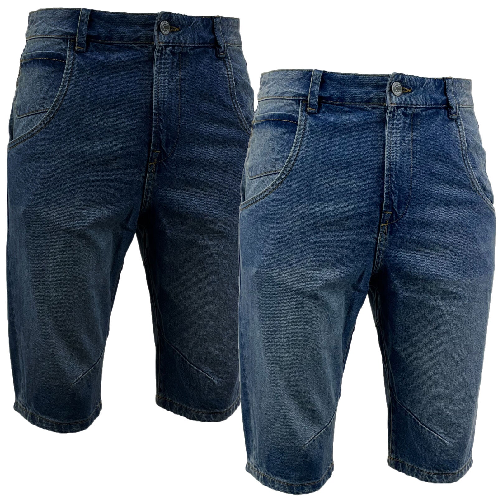 Mens Slim Fit Denim Shorts Summer Casual Cotton Jeans Pants