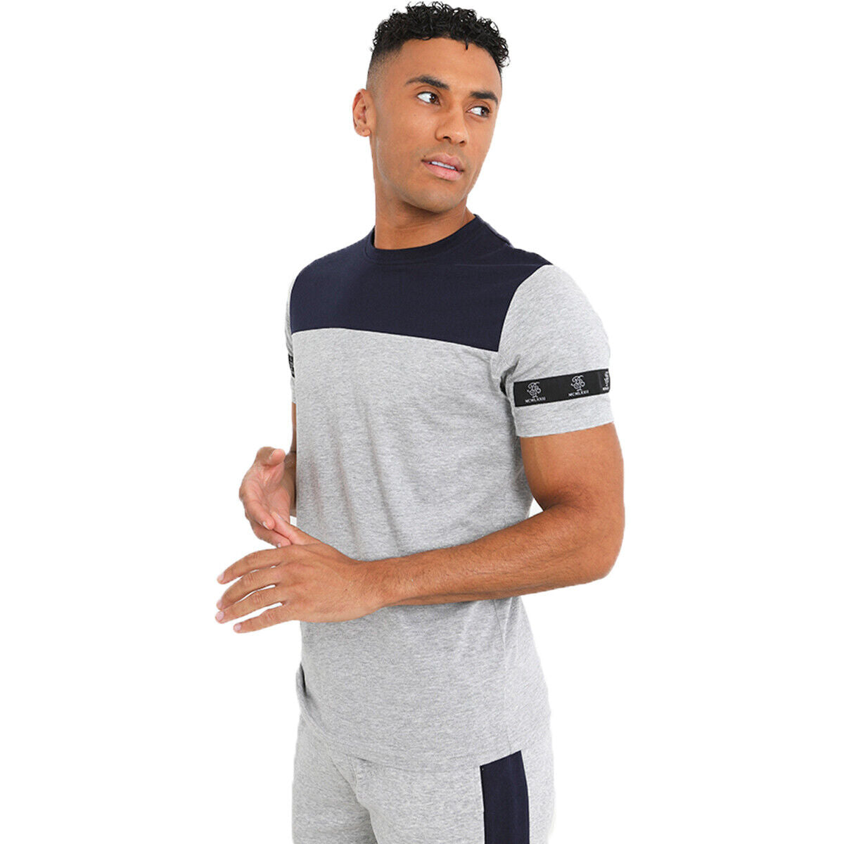 Mens Brave Soul 69Meadvale Short Sleeve Top & Shorts Set - Gym & Sports Kit