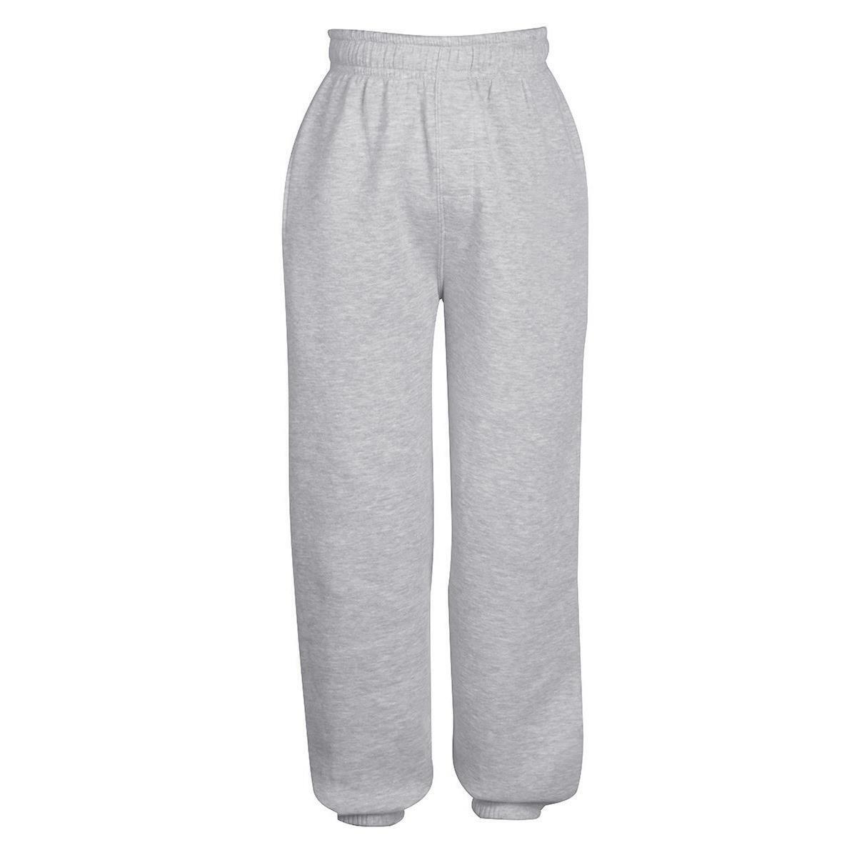 Kids Urban Road Heavy Blend Plain Jogging Bottoms Trousers for Boys & Girls