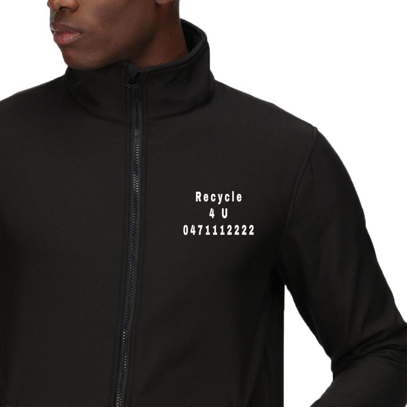 Personalised Mens Professional Windbreaker Softshell Jacket | Add your Text Logo