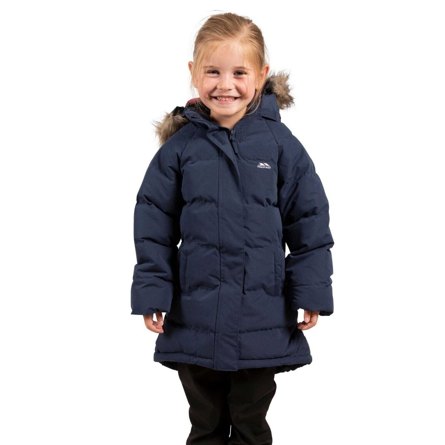 Girls Trespass UNIQUE Windproof Padded School Casual Coat Water Repellant Jacket