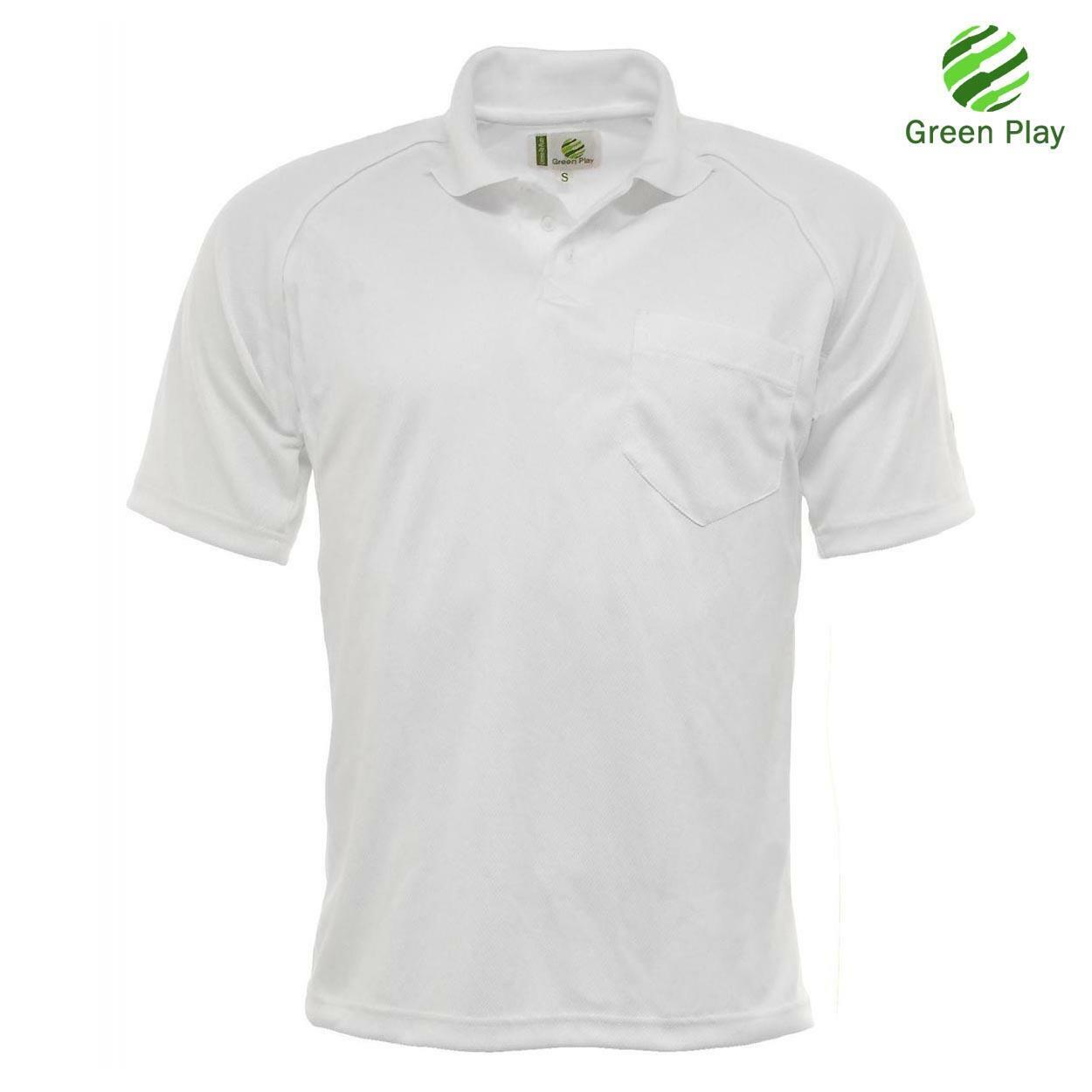 Mens Green Play Professional Sports Polo Shirt  - Bowls, Golf, Cricket...