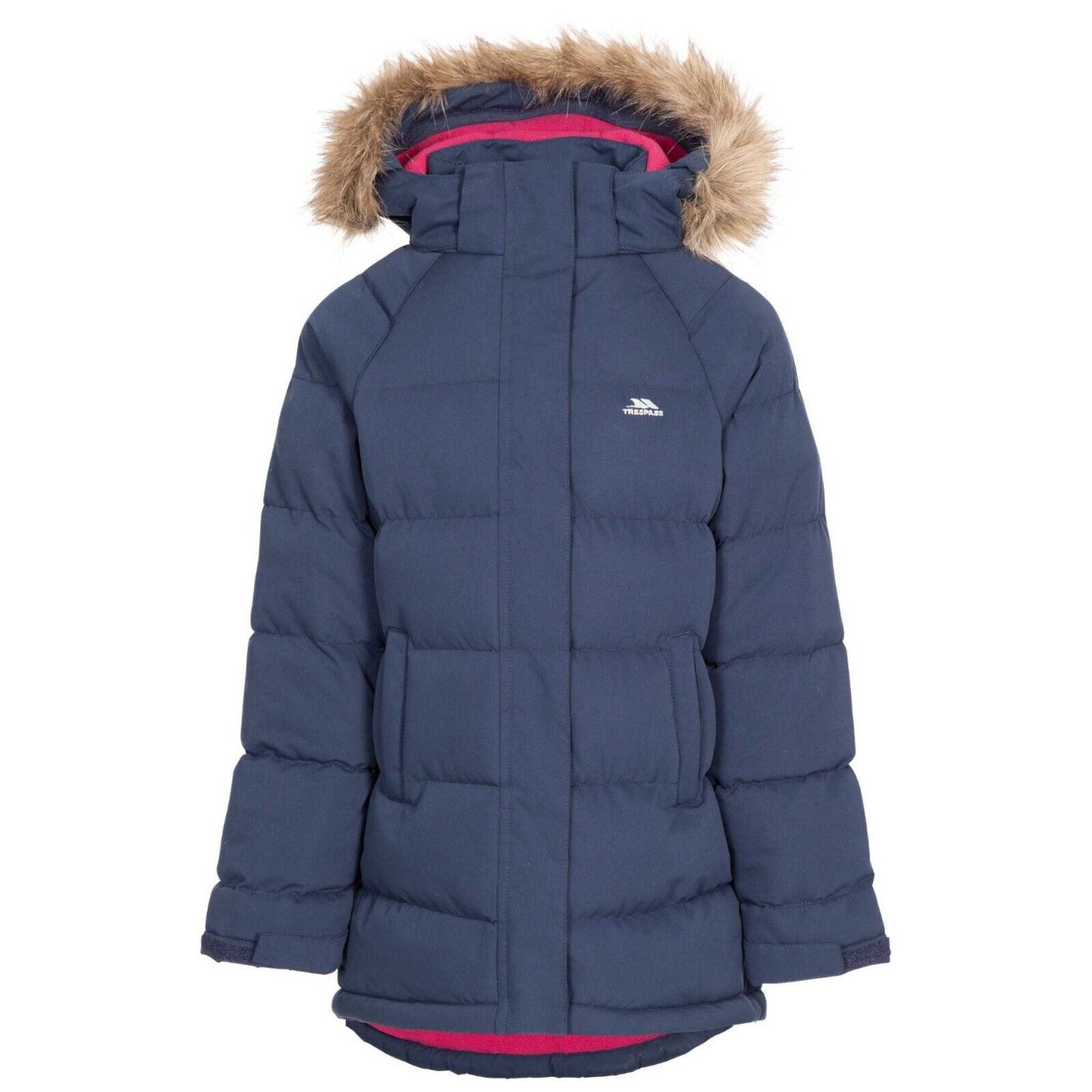 Girls Trespass UNIQUE Windproof Padded School Casual Coat Water Repellant Jacket