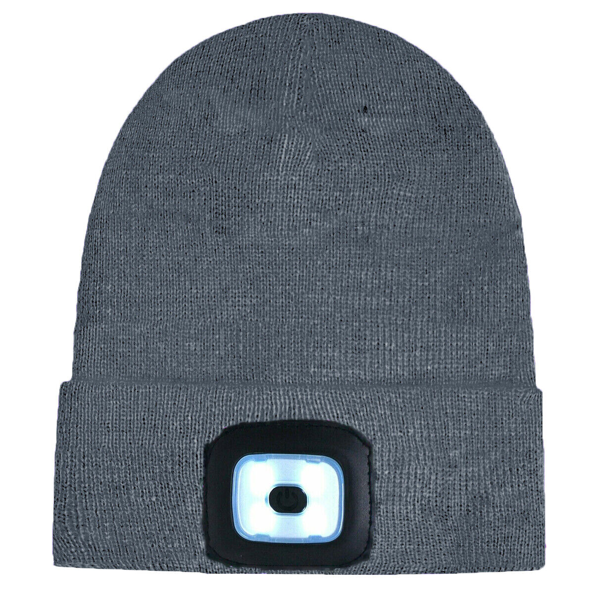 Kids Winter Beanie Hat with Removable LED Lights | Plain & Striped