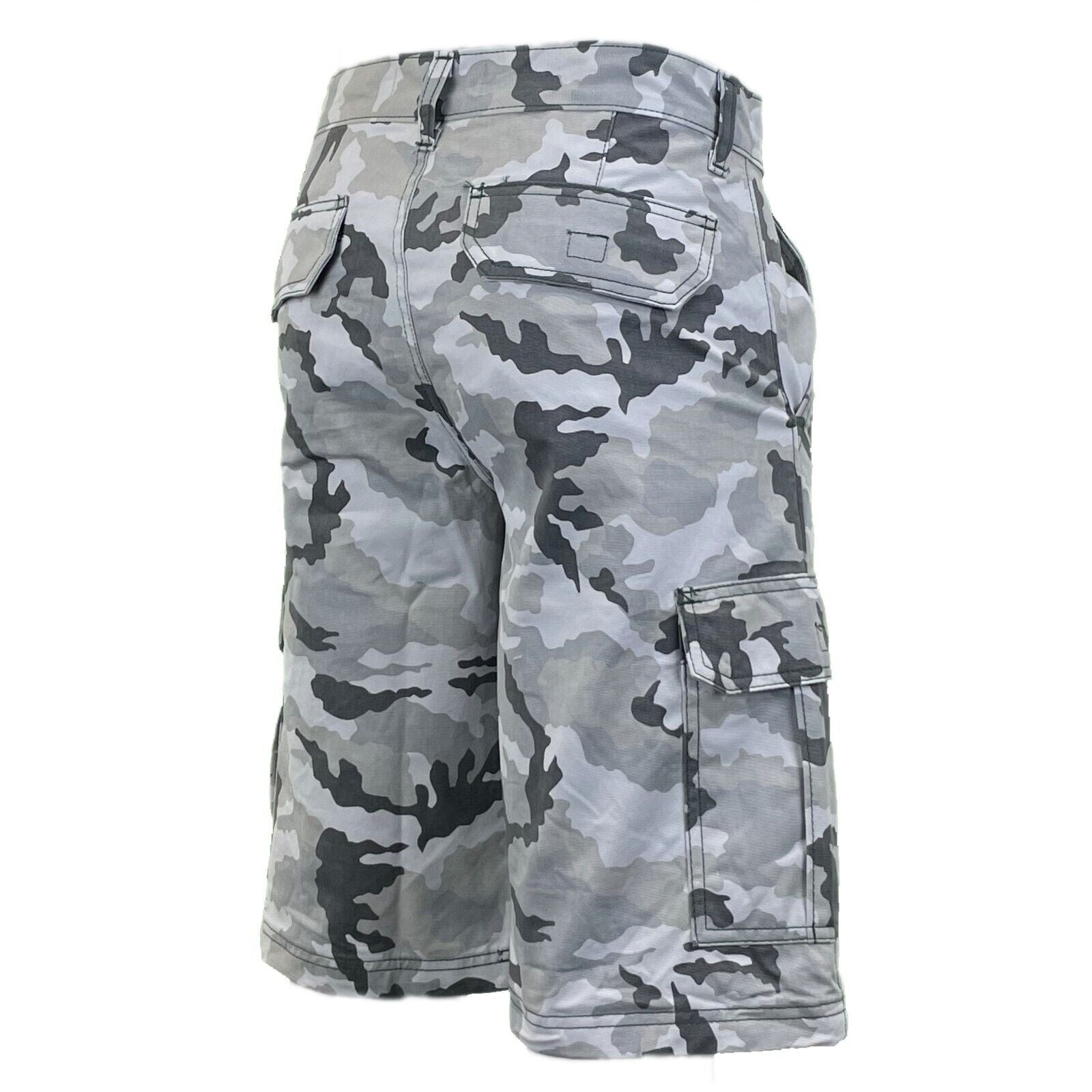 Mens Urban Camo Cargo Combat Multipocket Cotton Shorts