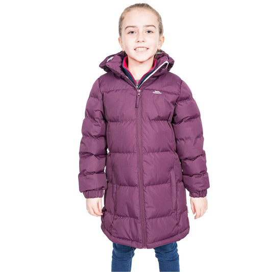 Girls Trespass Tiffy Puffa Padded Quilted School Coat | Kids Jacket