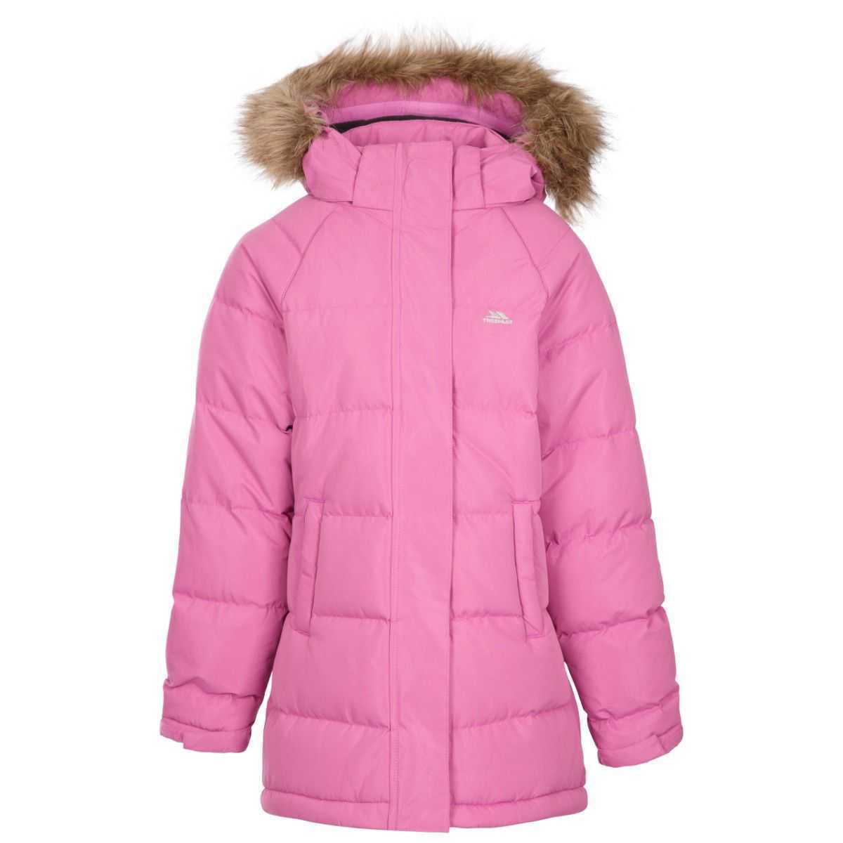 Girls Trespass UNIQUE Windproof Padded School Casual Coat Water Repellant Jacket