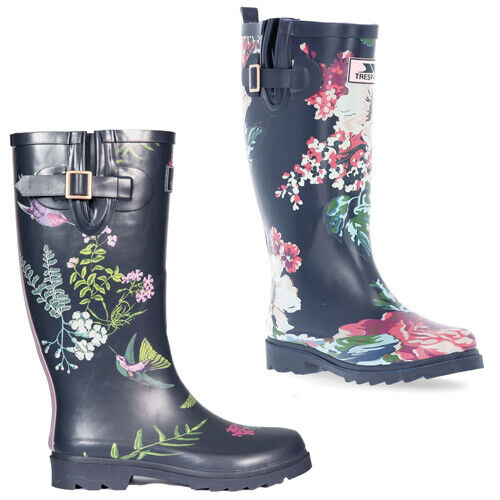 Trespass Elena Ladies Wellington Waterproof Floral Boots Womens Festival Wellies