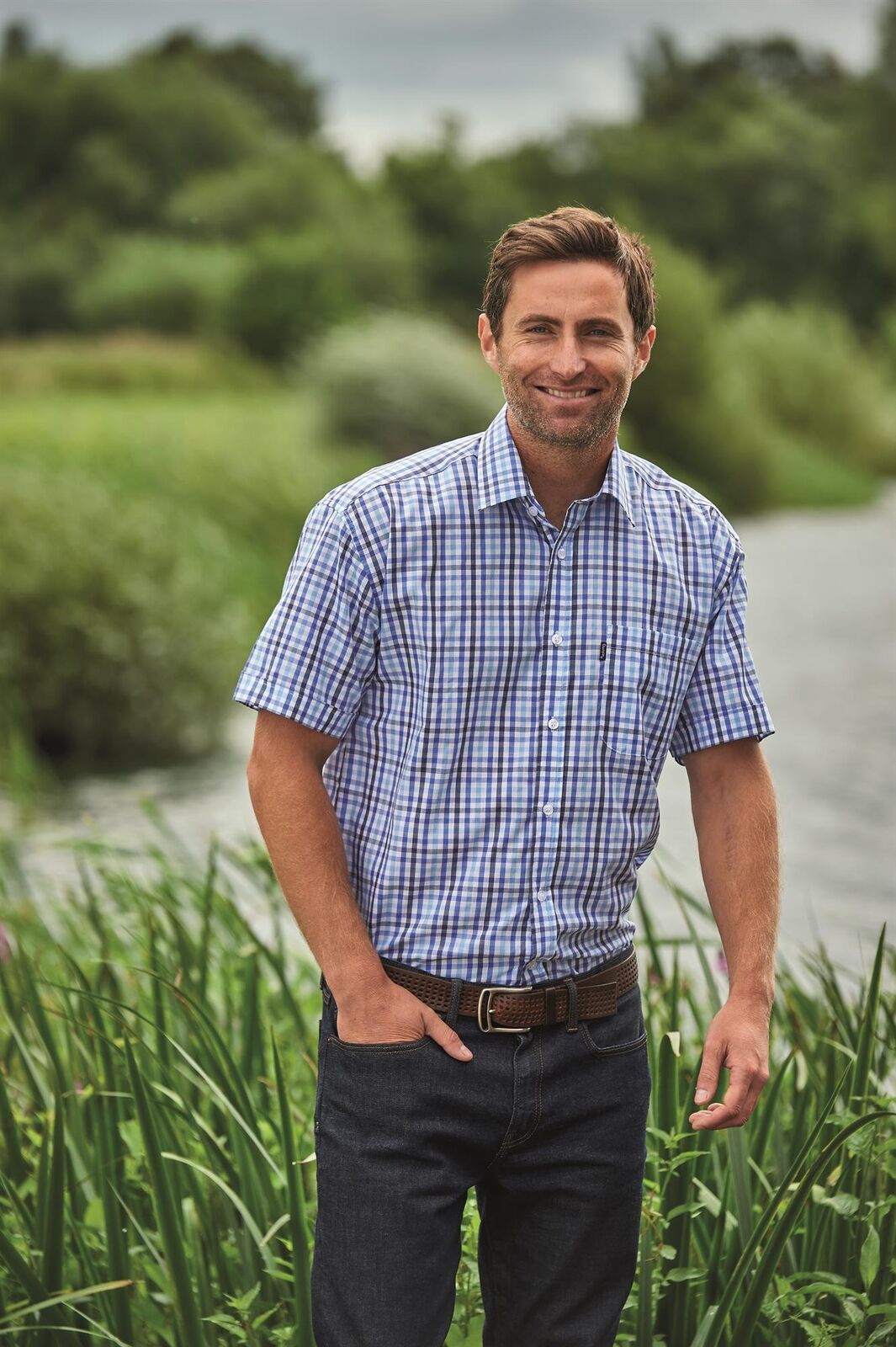 Mens Champion Short Sleeve Doncaster Shirt | Yarn Dyed Countrywear Check-shirt