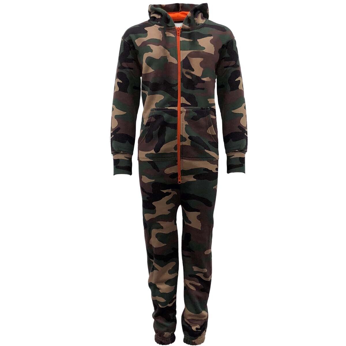 Urban Road Kids Unisex Woodland Camouflage Onezee | Camo 1Onesie1 All in One