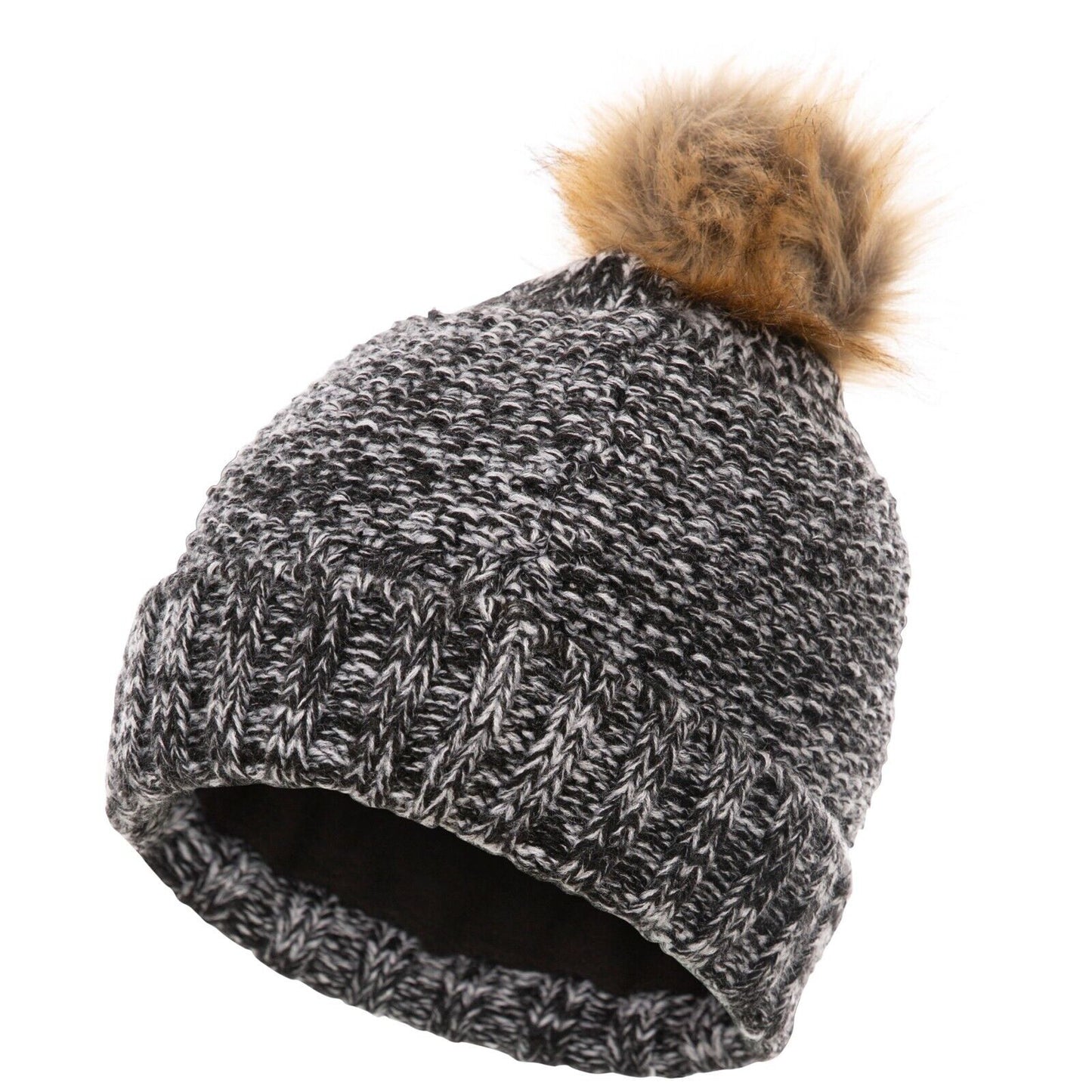 Ladies Trespass Kellisa Half Fleece Lined Bobble Hat