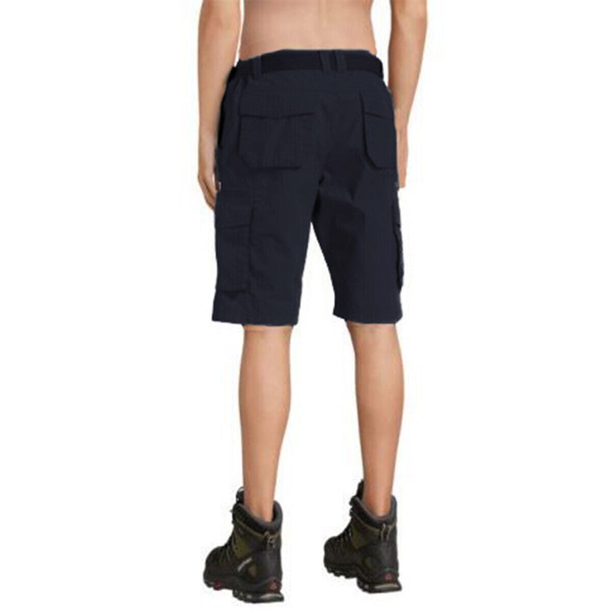 Mens Springbrook Multi-Pocket Belted Cargo Shorts