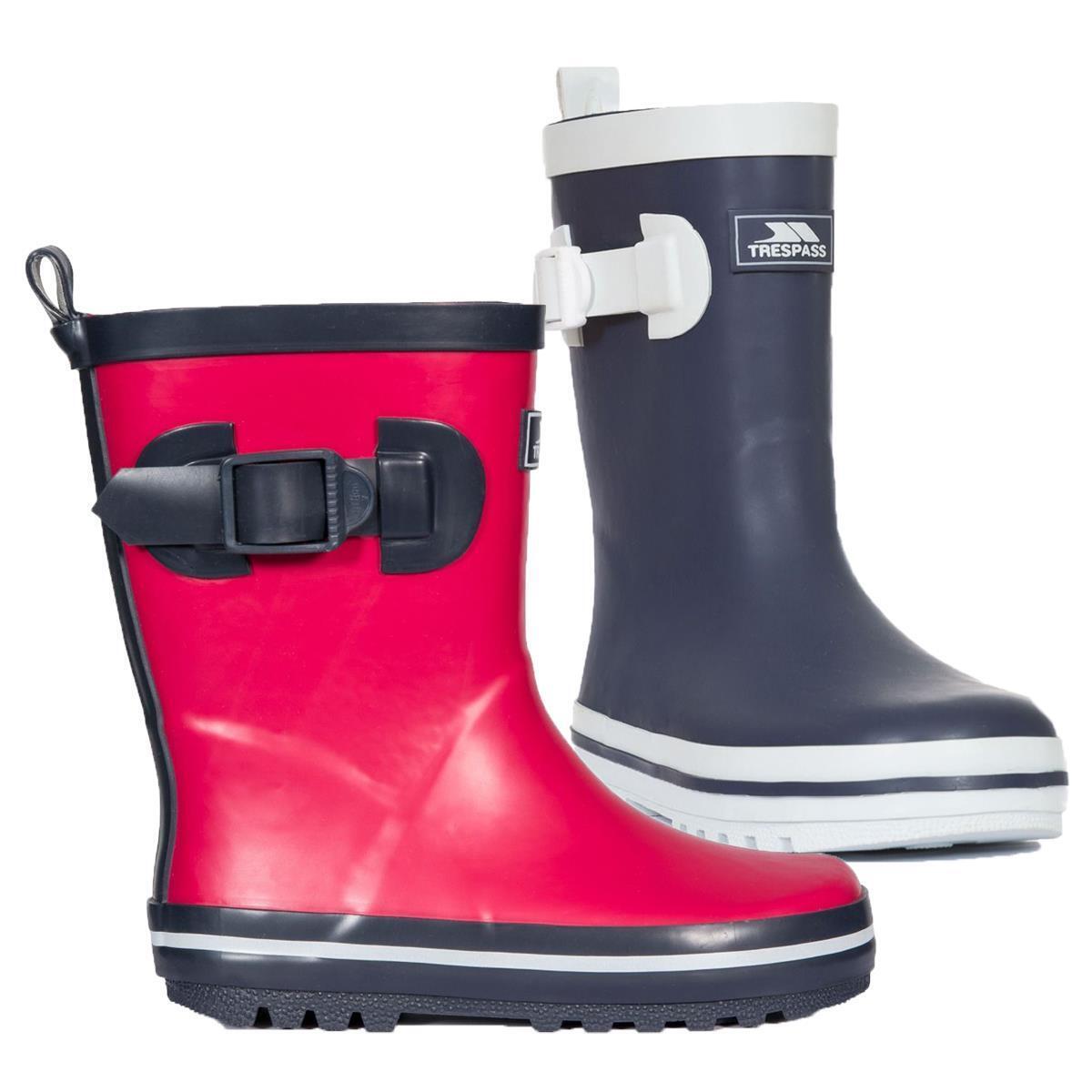Unisex Kids Trespass Trumpet Wellies - Childrens Waterproof Wellington Boots