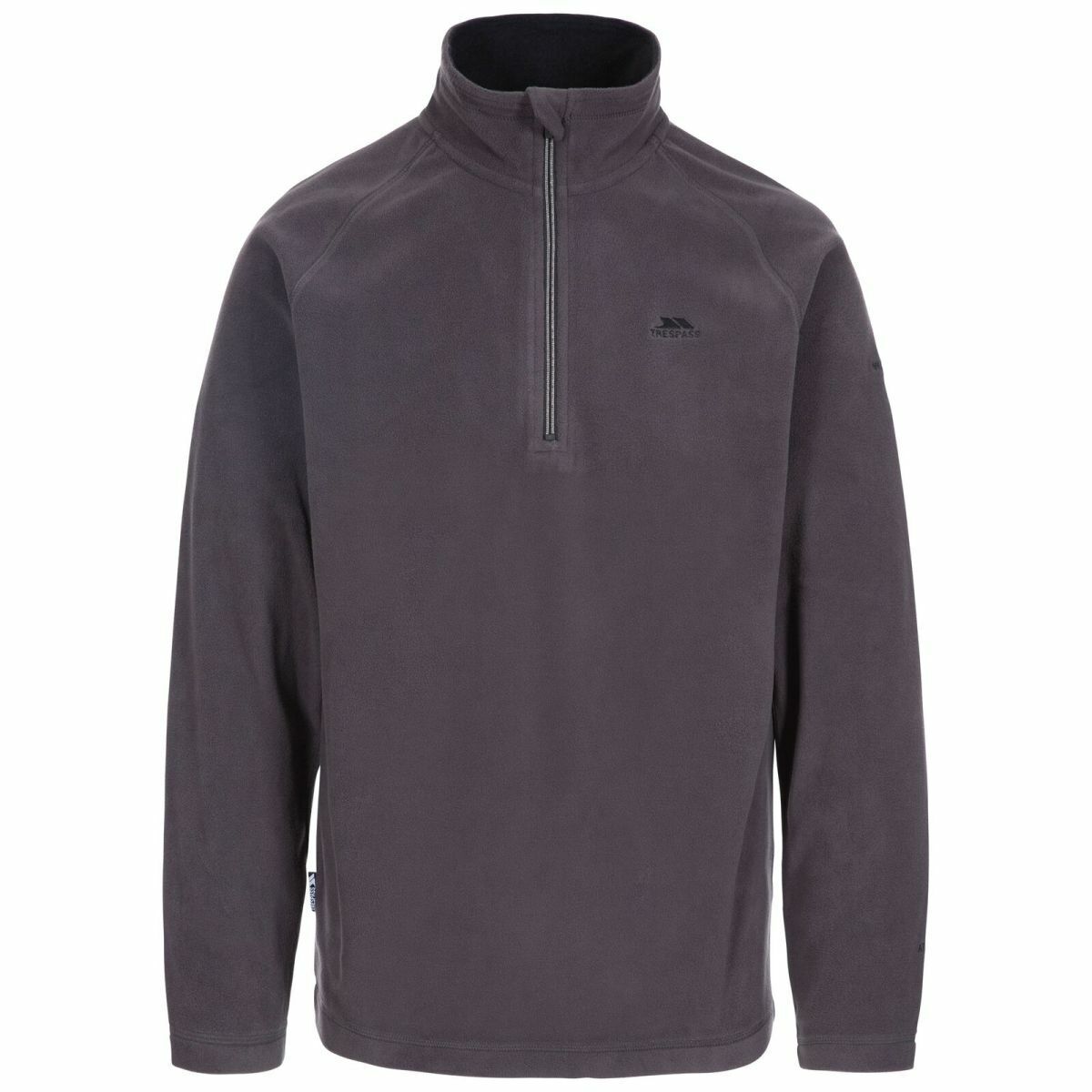 Mens Trespass Blackford Microfleece Pull Over Zip Neck Warm Fleece Top