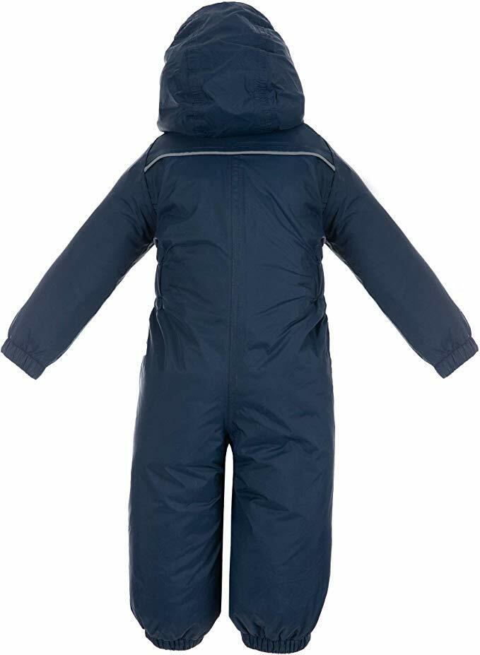 Babies Toddlers Trespass DripDrop Padded Waterproof All In One Snow / RainSuit