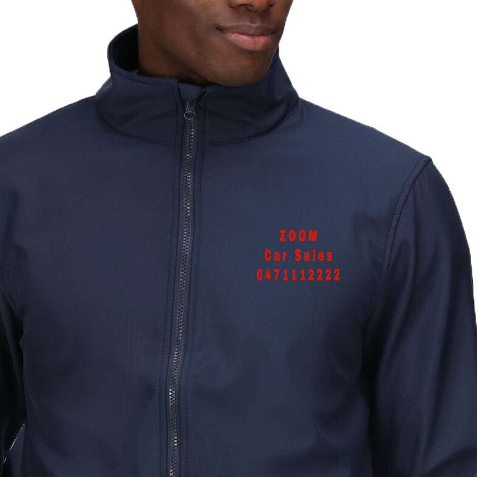 Personalised Mens Professional Windbreaker Softshell Jacket | Add your Text Logo