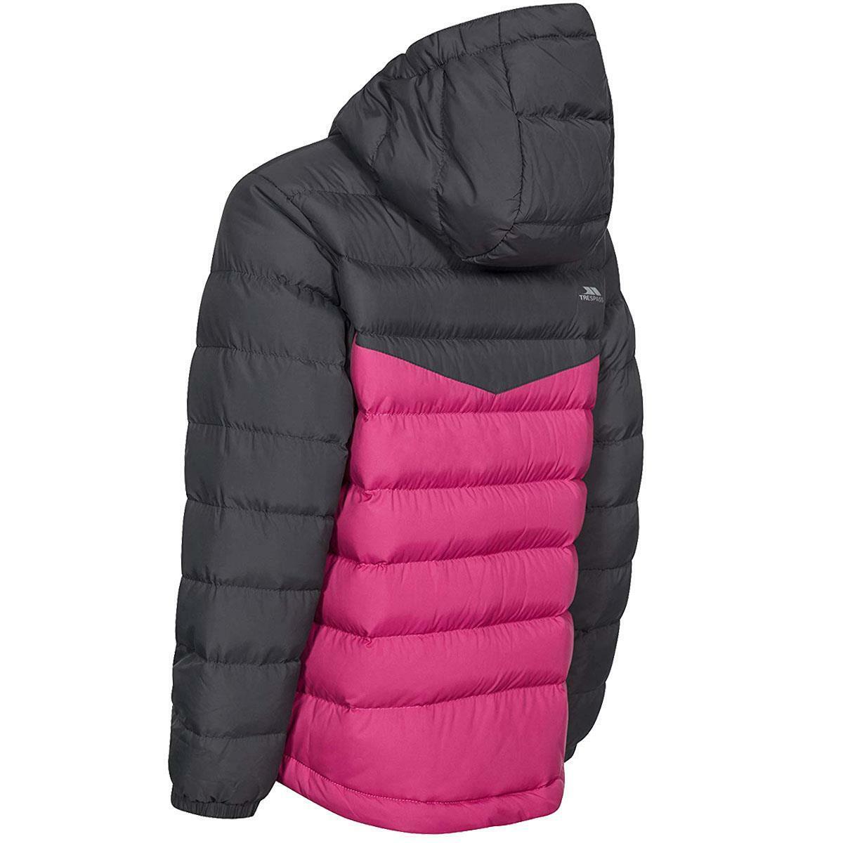 Trespass Oskar Unisex Padded School Jacket Quilted Casual Hooded Kids Coat