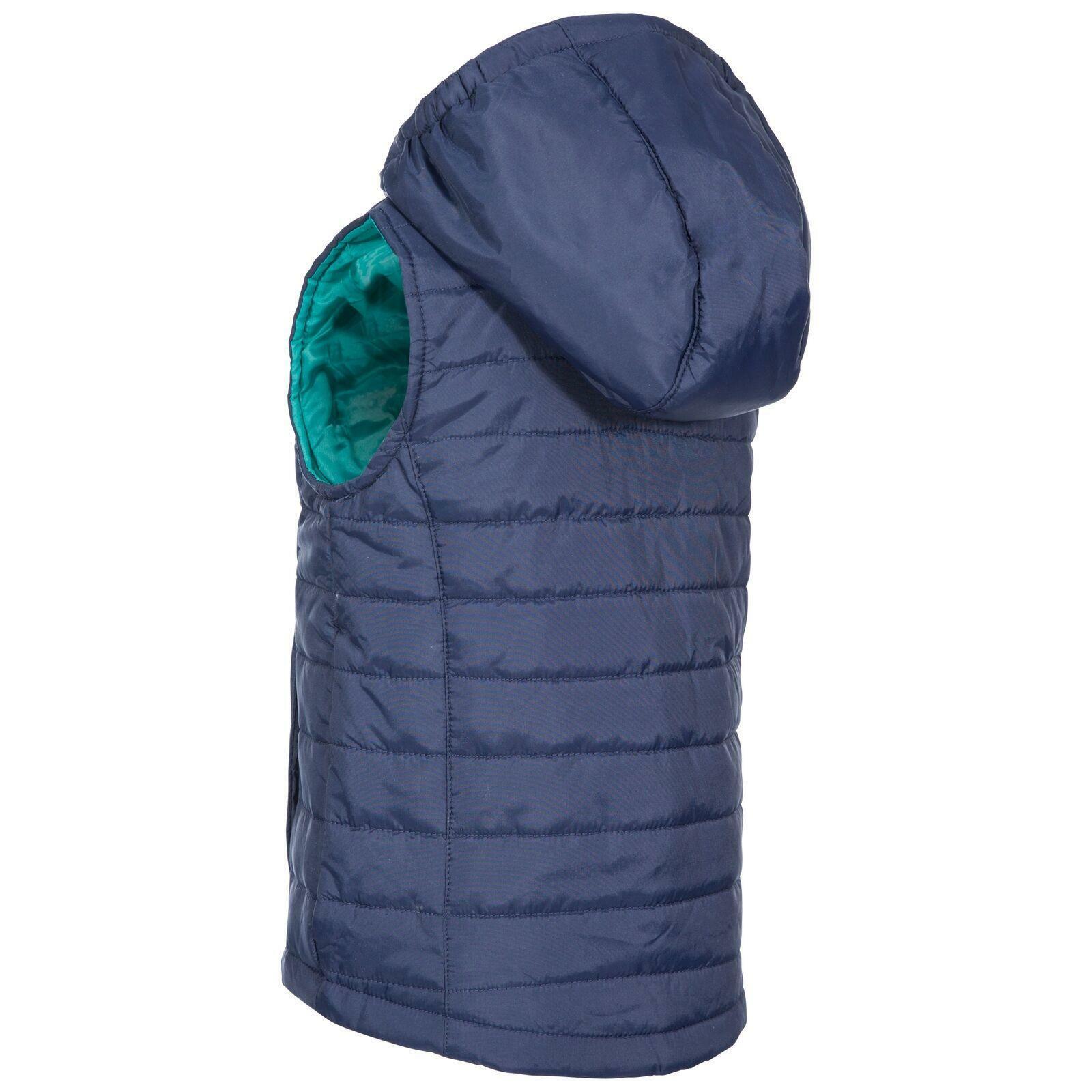 Unisex Kids Trespass Aretha Padded Gilet | Hooded Bodywarmer for Boys & Girls