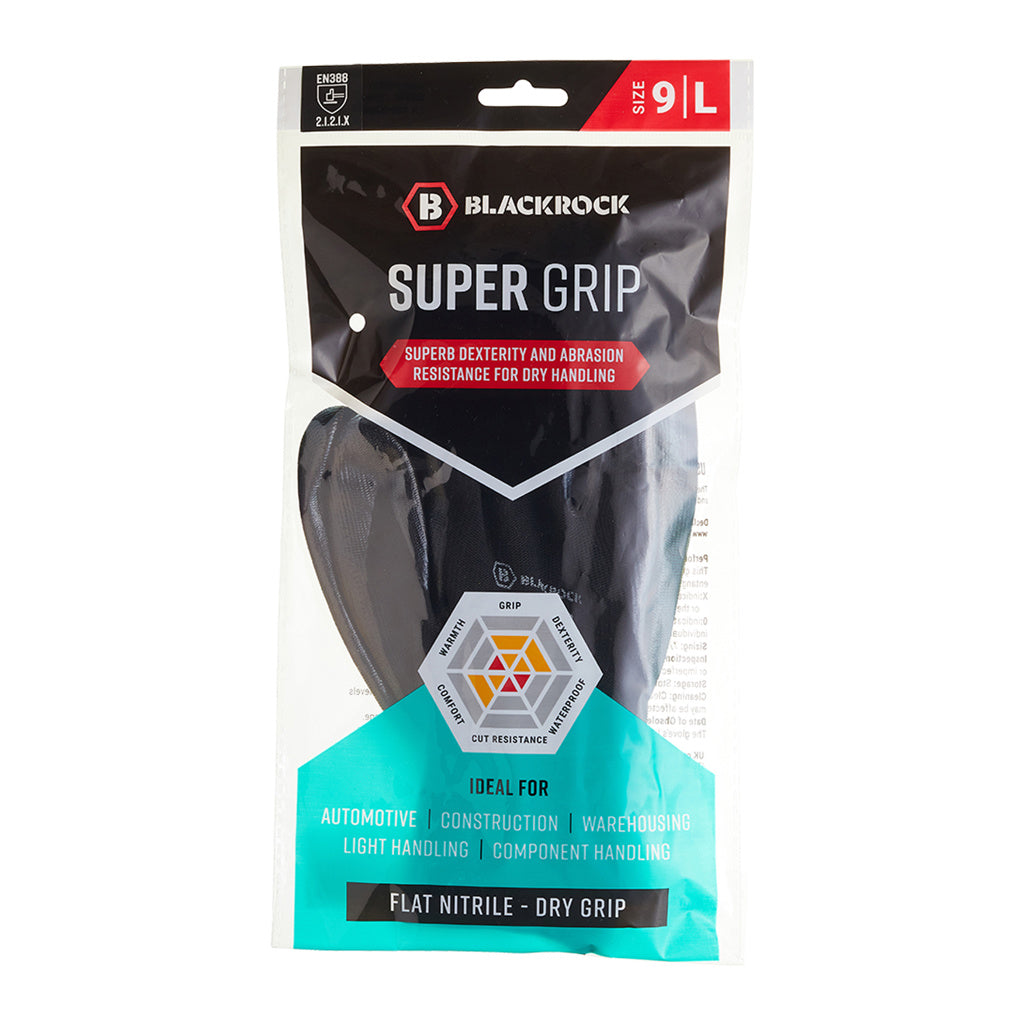 Super Grip Nitrile Work Gloves | High-Dexterity Safety & DIY Gloves