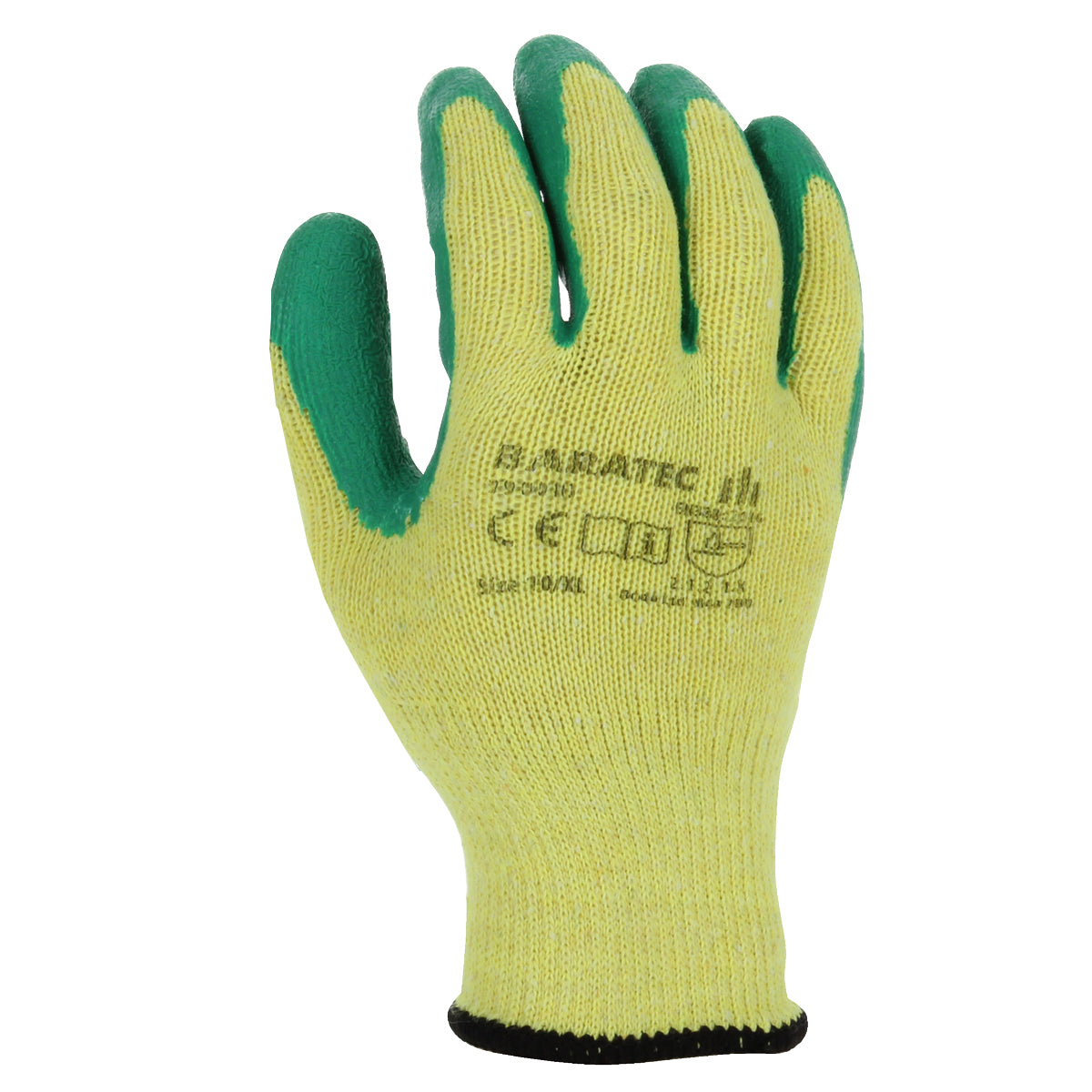Baratec Workwear Latex Gripper Glove - Wet & Dry Conditions - 12 PACK
